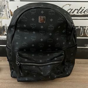 AUTHENTIC BLACK MCM LEATHER BACKPACK